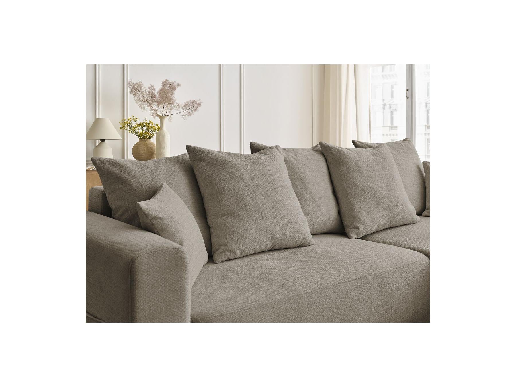 Sidonie - Reversible Convertible Corner Sofa with Storage - Heathered Fabric