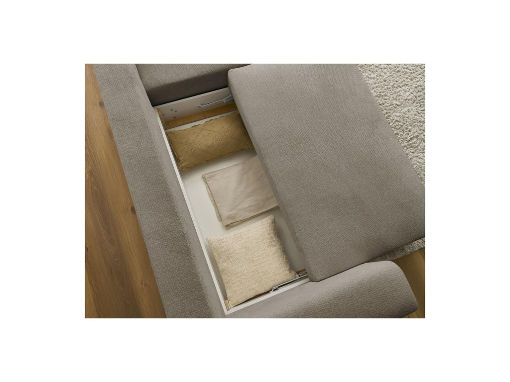 Sidonie - Reversible Convertible Corner Sofa with Storage - Heathered Fabric