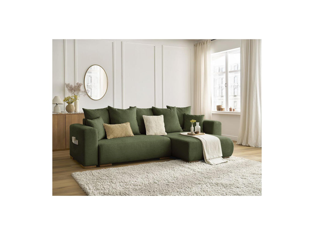 Sidonie - Reversible Convertible Corner Sofa with Storage - Heathered Fabric