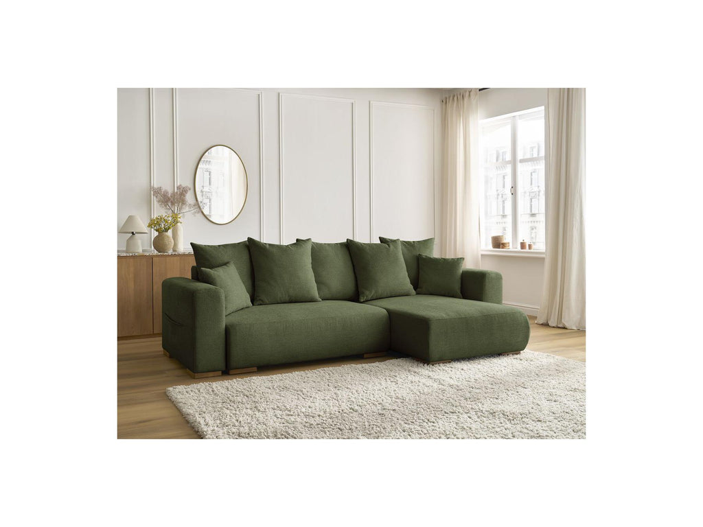 Sidonie - Reversible Convertible Corner Sofa with Storage - Heathered Fabric