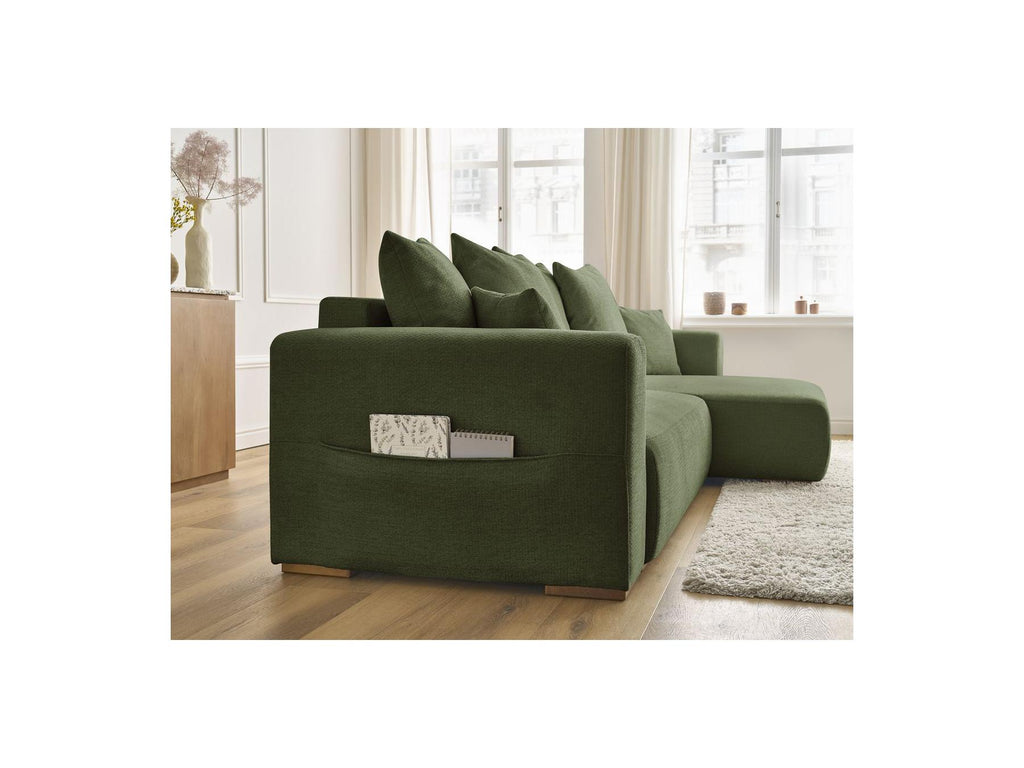 Sidonie - Reversible Convertible Corner Sofa with Storage - Heathered Fabric