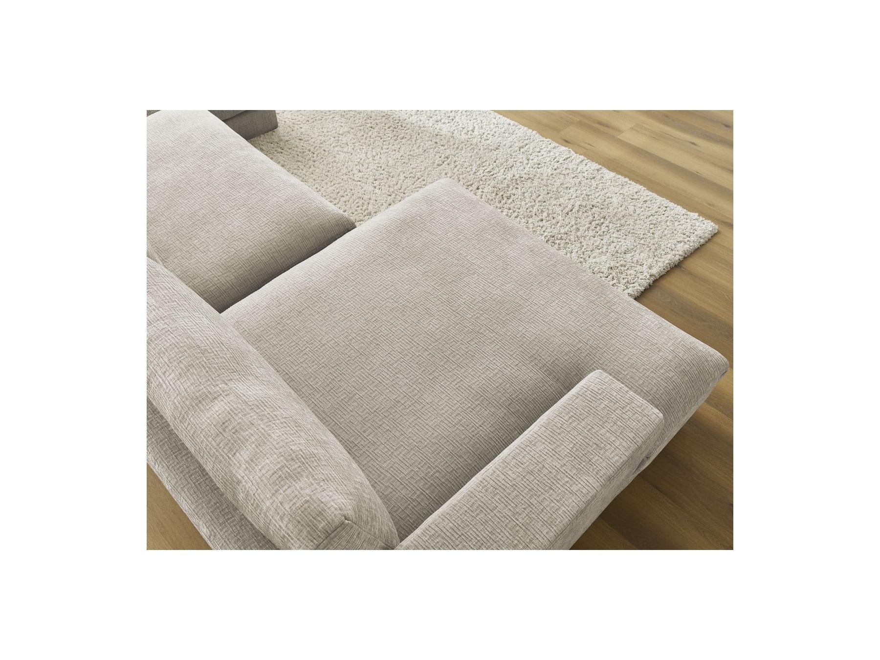 Leonard - Canapé Panoramique Fixe Compact - Tissu Texturé