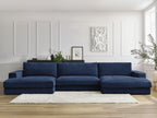 Leonard - Canapé Panoramique Fixe Compact - Tissu Texturé