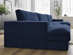 Leonard - Canapé Panoramique Fixe Compact - Tissu Texturé