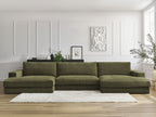 Leonard - Canapé Panoramique Fixe Compact - Tissu Texturé