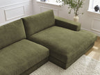 Leonard - Canapé Panoramique Fixe Compact - Tissu Texturé