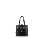 Prada - Cabas De Cuero Con Logo - Mujeres - Negro