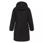Parka Larga Con Capucha Mujer Aspenw - Negro Beige