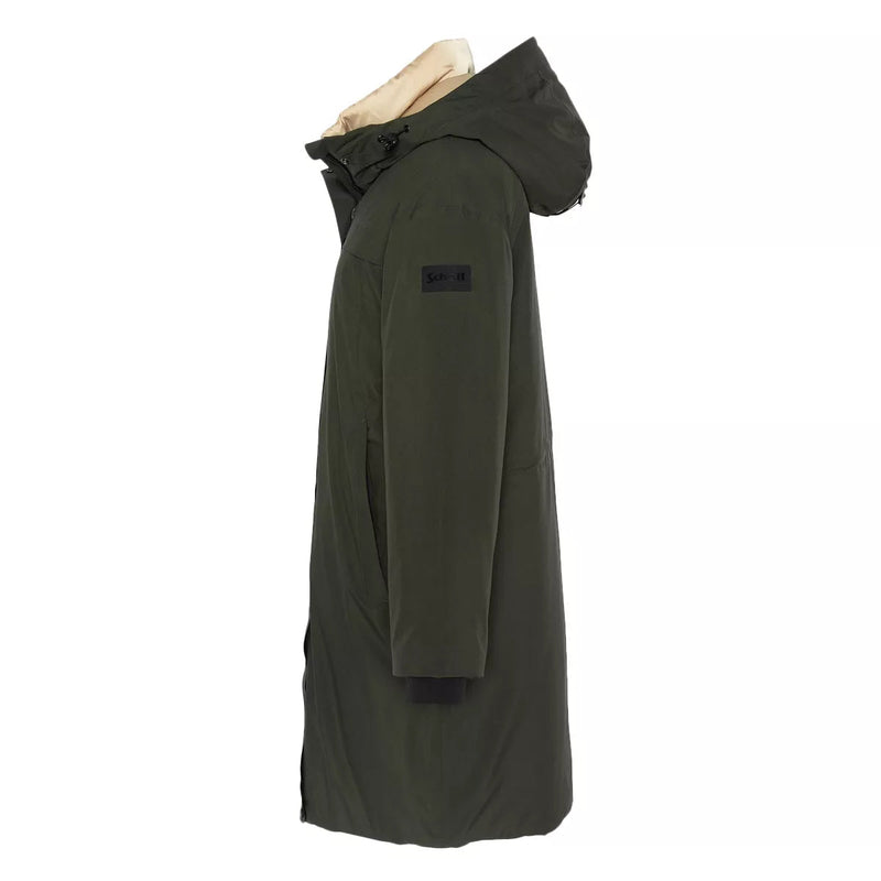 Schott - Parka Longue À Capuche Femme Aspenw - Kaki/Ecru
