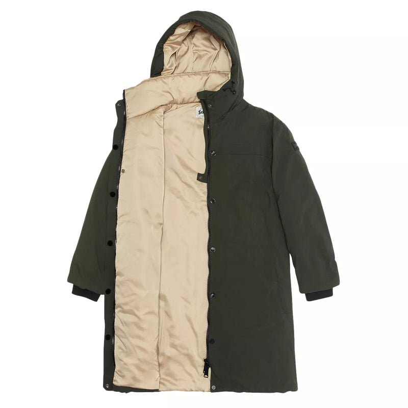 Schott - Parka Longue À Capuche Femme Aspenw - Kaki/Ecru
