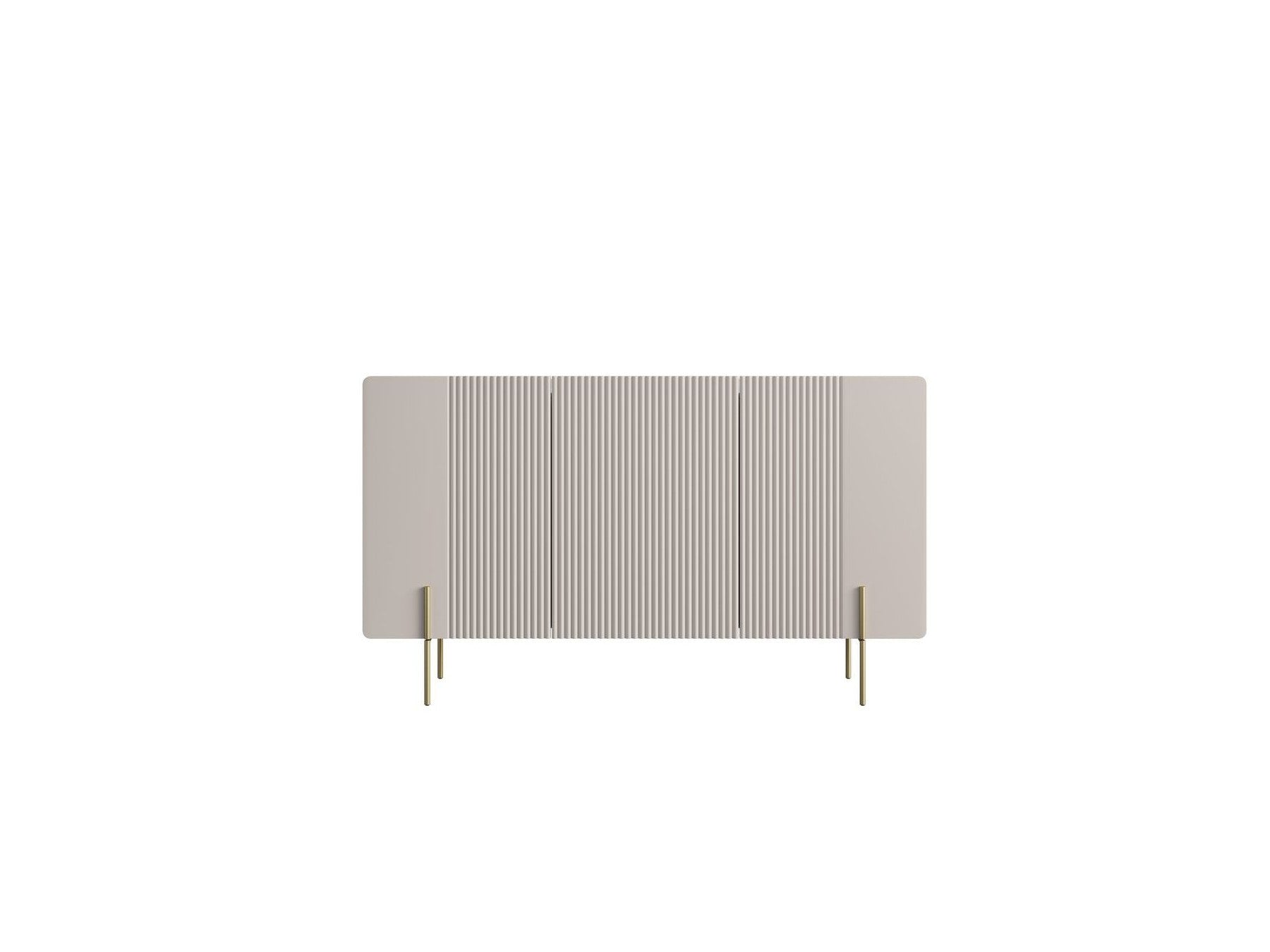 Mathilde - 3-Door Sideboard with Marble-Effect Top - Gold Legs