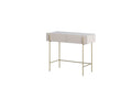 2-Drawer Console Table - Mathilde Top - Marble Effect and Gold Legs