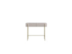 2-Drawer Console Table - Mathilde Top - Marble Effect and Gold Legs