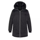 Doudoune Longue À Capuche Réversible Femme Riversa2W - Noir