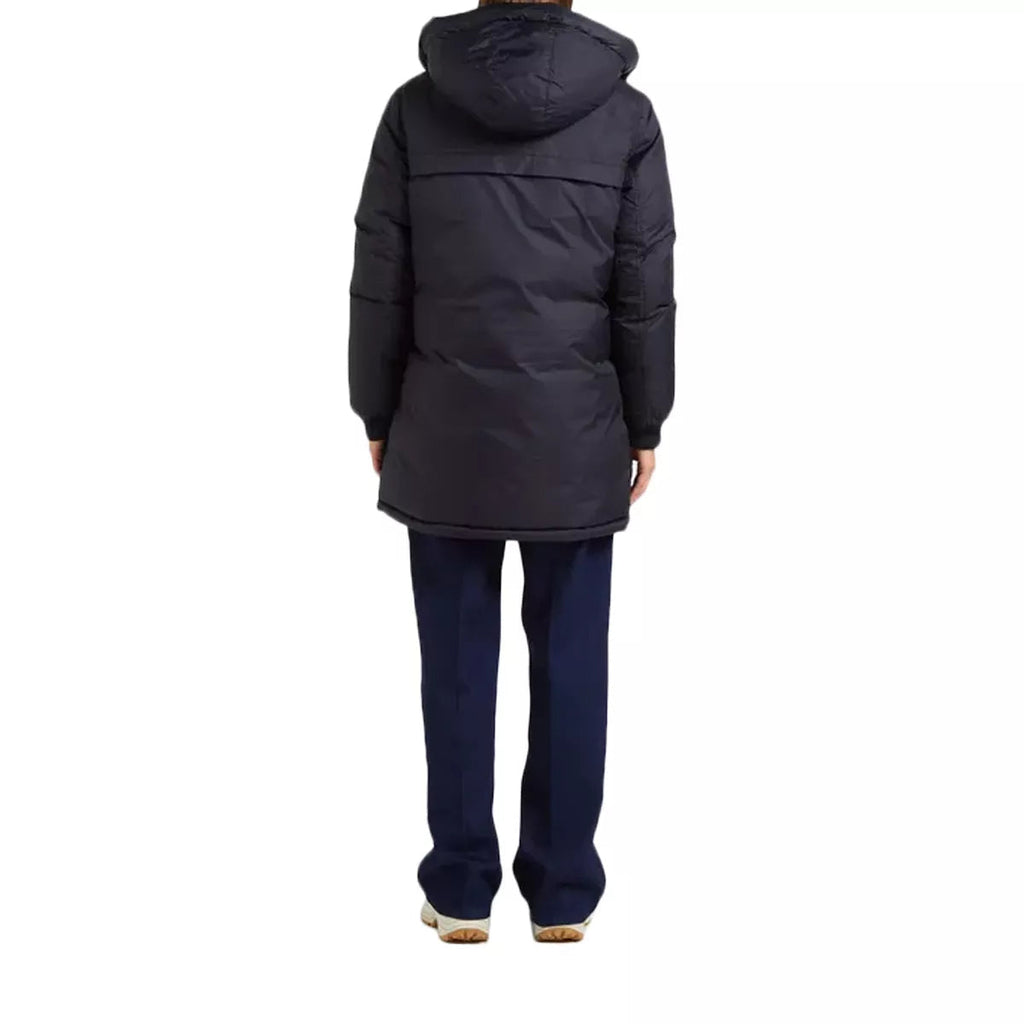 Plumífero Largo Con Capucha Reversible Mujer Riversa2W - Negro