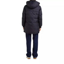 Doudoune Longue À Capuche Réversible Femme Riversa2W - Noir