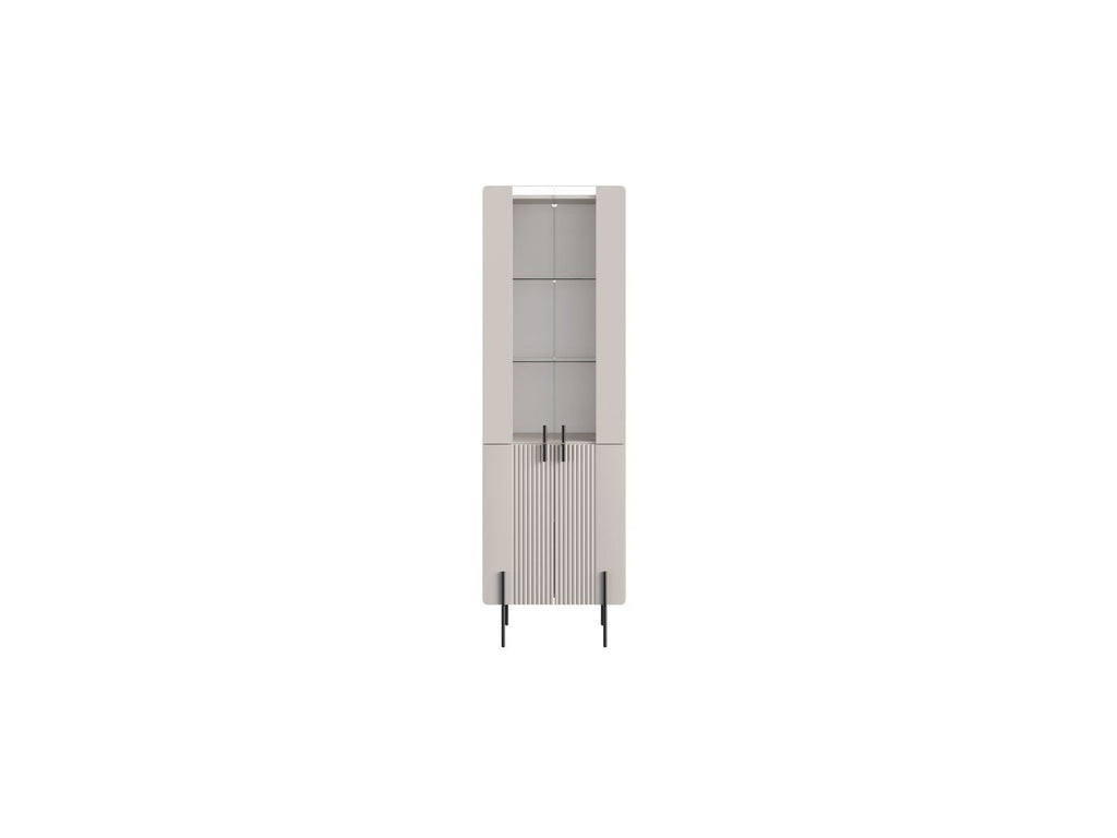 Mathilde - Mueble vitrina de 2 puertas - Patas negras
