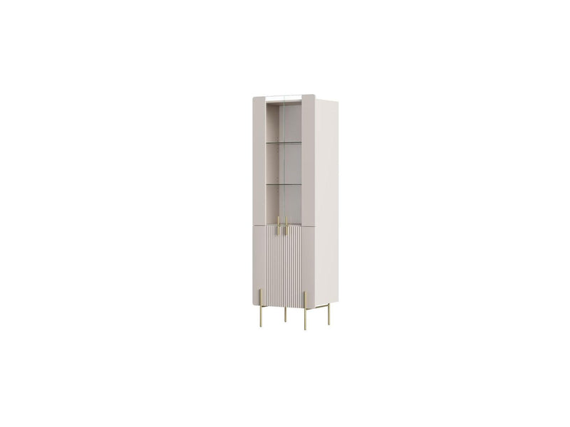 Vitrina de 2 puertas - Mathilde - Pies dorados