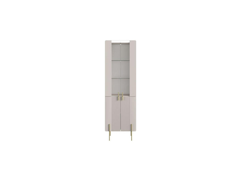 Vitrina de 2 puertas - Mathilde - Pies dorados