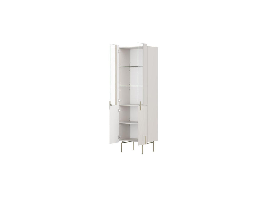 Mathilde - Mueble vitrina de 2 puertas - Patas doradas
