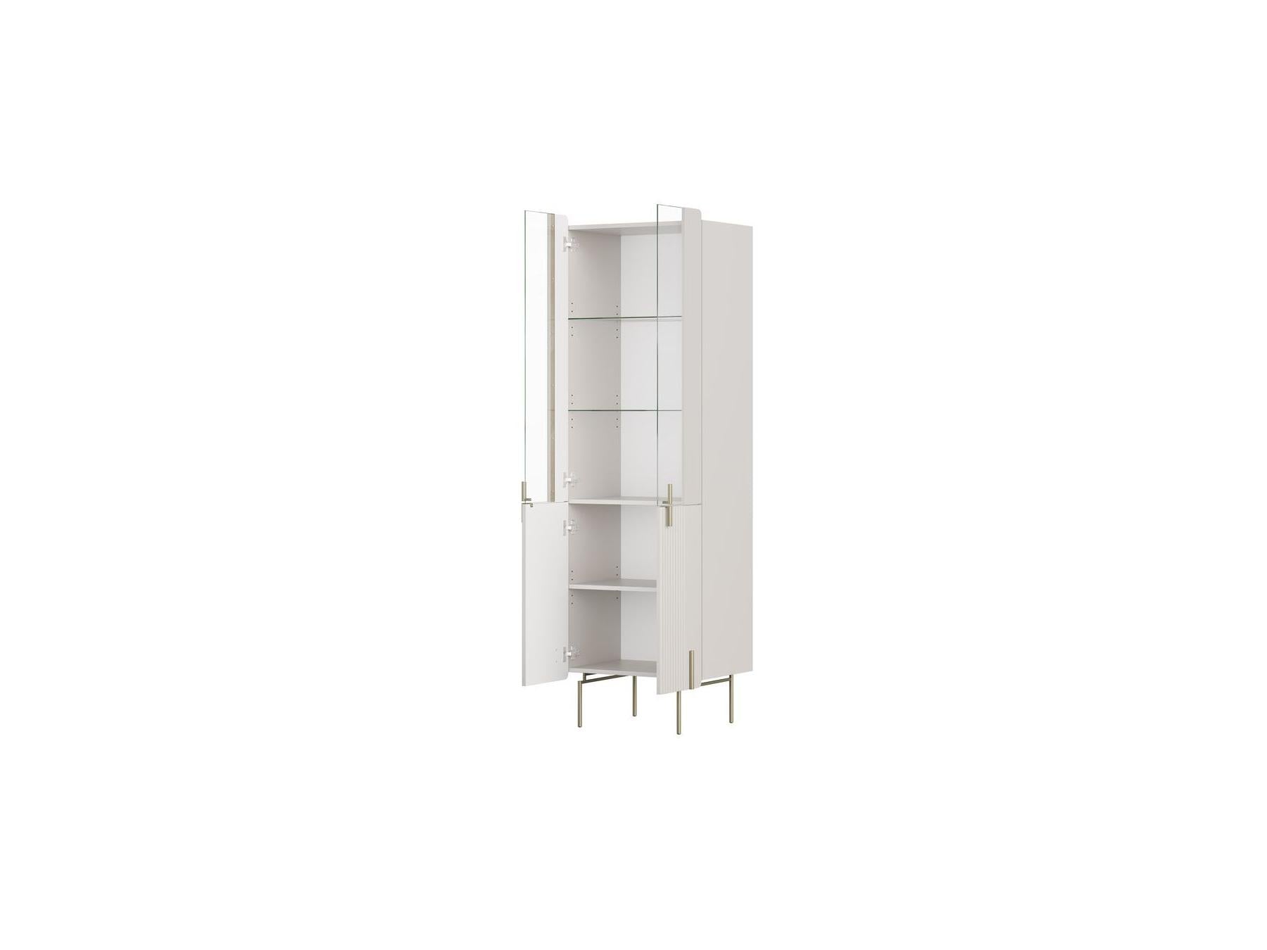 Mathilde - Mueble vitrina de 2 puertas - Patas doradas