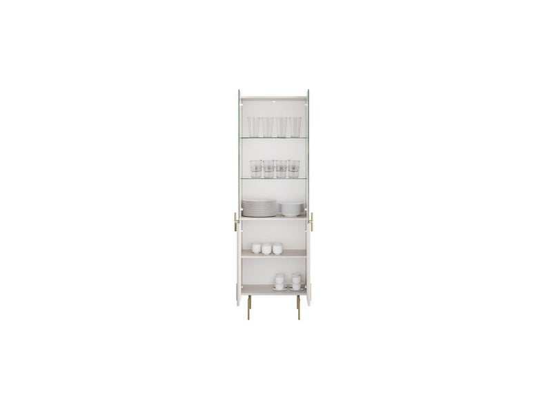 Vitrina de 2 puertas - Mathilde - Pies dorados