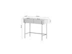 2-Drawer Console Table - Mathilde Top - Marble Effect and Gold Legs
