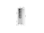Mathilde - Mueble vitrina de 2 puertas - Patas negras