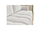 Canapé Droit Convertible 3 Places - Fuji - Tissu Bouclette
