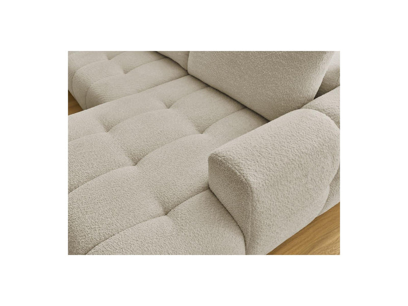 Canapé Panoramique Convertible - Fuji - Tissu Bouclette - Angle Droit