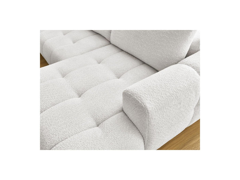 Canapé Panoramique Convertible - Fuji - Tissu Bouclette - Angle Droit