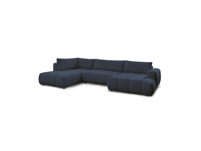 Canapé Panoramique Convertible - Fuji - Tissu Bouclette - Angle Droit