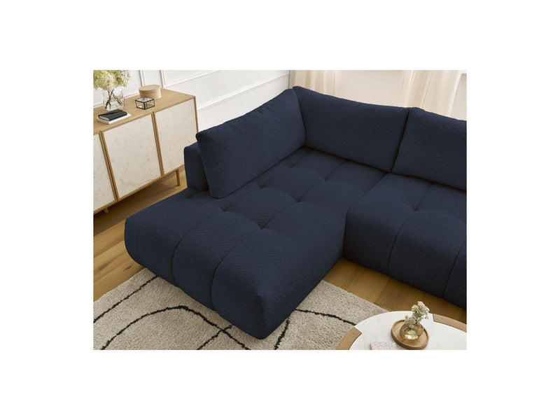 Canapé Panoramique Convertible - Fuji - Tissu Bouclette - Angle Droit