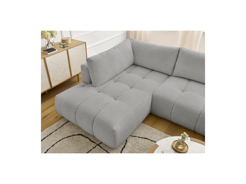 Canapé Panoramique Convertible - Fuji - Tissu Bouclette - Angle Droit