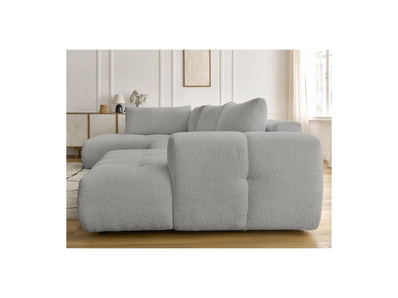 Canapé Panoramique Convertible - Fuji - Tissu Bouclette - Angle Droit