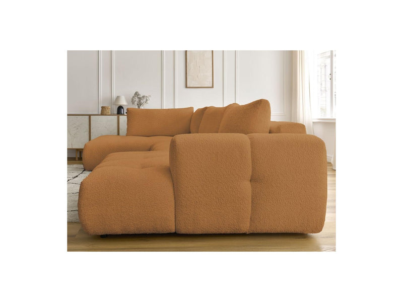 Canapé Panoramique Convertible - Fuji - Tissu Bouclette - Angle Droit