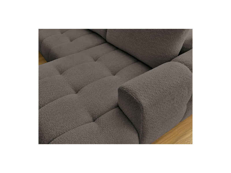 Canapé Panoramique Convertible - Fuji - Tissu Bouclette - Angle Droit