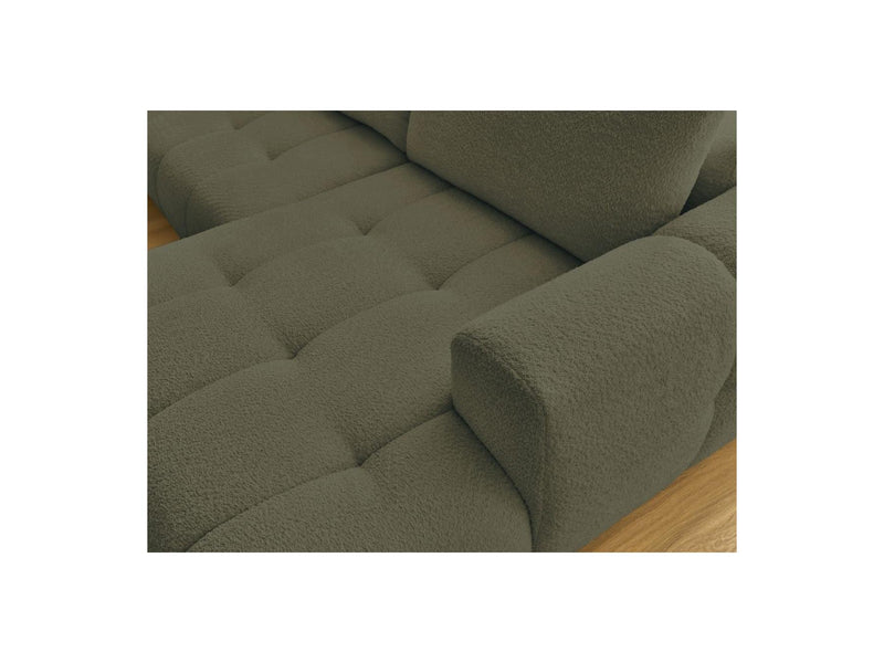 Canapé Panoramique Convertible - Fuji - Tissu Bouclette - Angle Droit