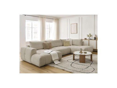 Fuji - Convertible Panoramic Sofa - Bouclette Fabric - Left Corner