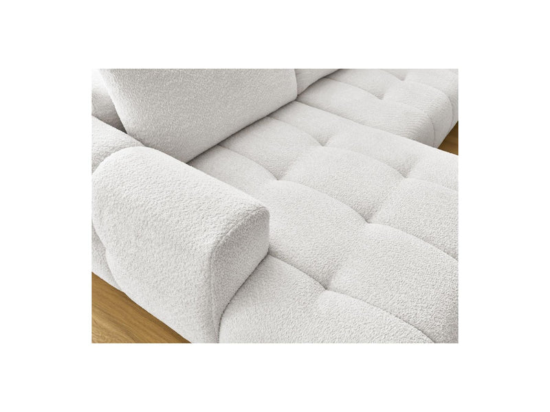 Canapé Panoramique Convertible - Fuji - Tissu Bouclette - Angle Gauche