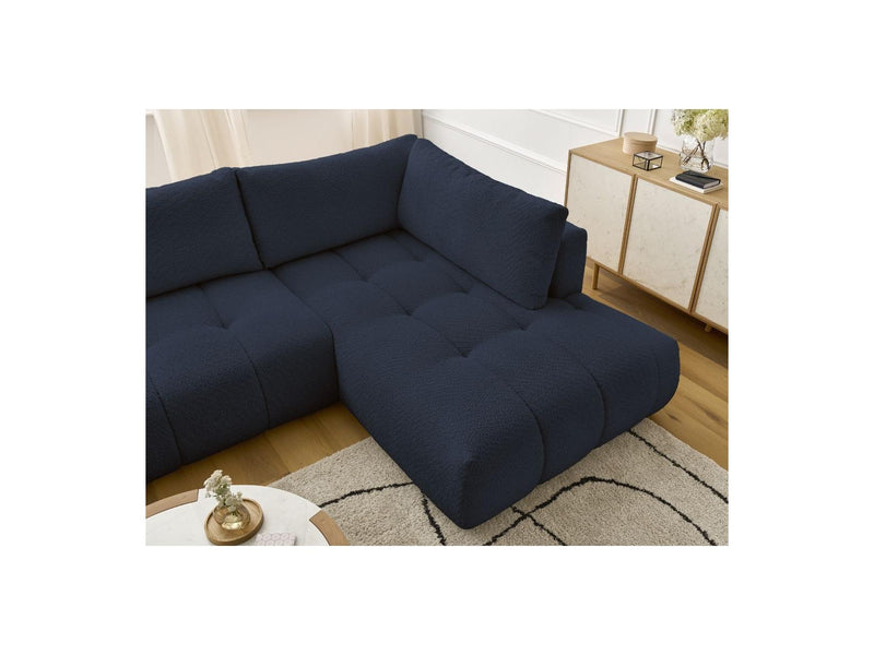 Canapé Panoramique Convertible - Fuji - Tissu Bouclette - Angle Gauche