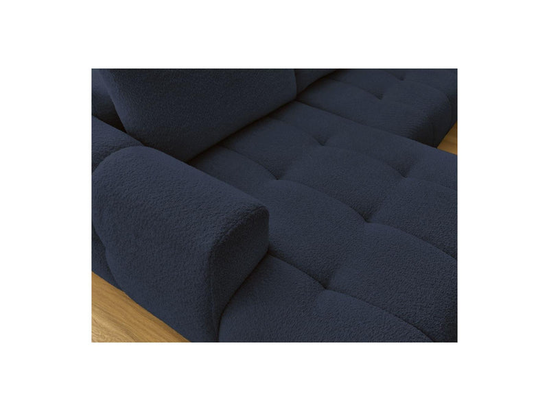 Canapé Panoramique Convertible - Fuji - Tissu Bouclette - Angle Gauche