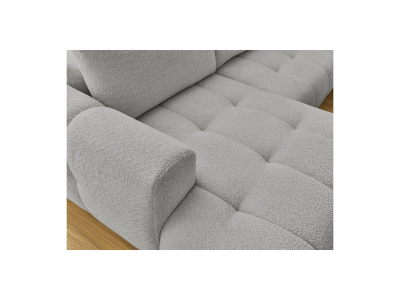Canapé Panoramique Convertible - Fuji - Tissu Bouclette - Angle Gauche