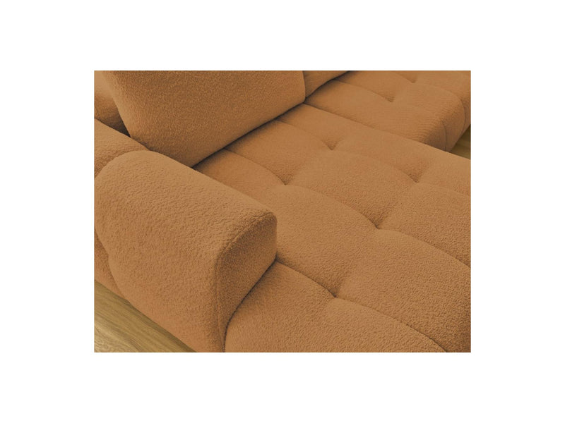 Canapé Panoramique Convertible - Fuji - Tissu Bouclette - Angle Gauche