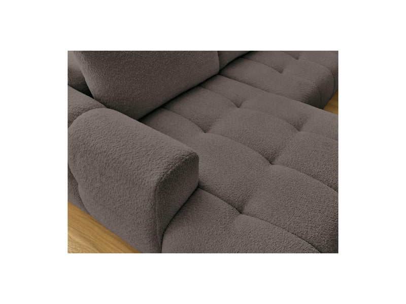 Canapé Panoramique Convertible - Fuji - Tissu Bouclette - Angle Gauche