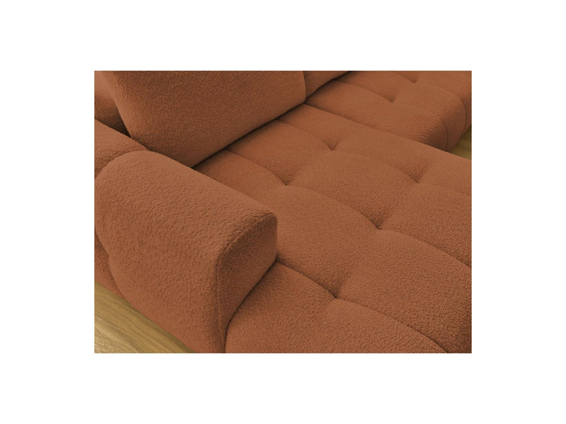 Canapé Panoramique Convertible - Fuji - Tissu Bouclette - Angle Gauche