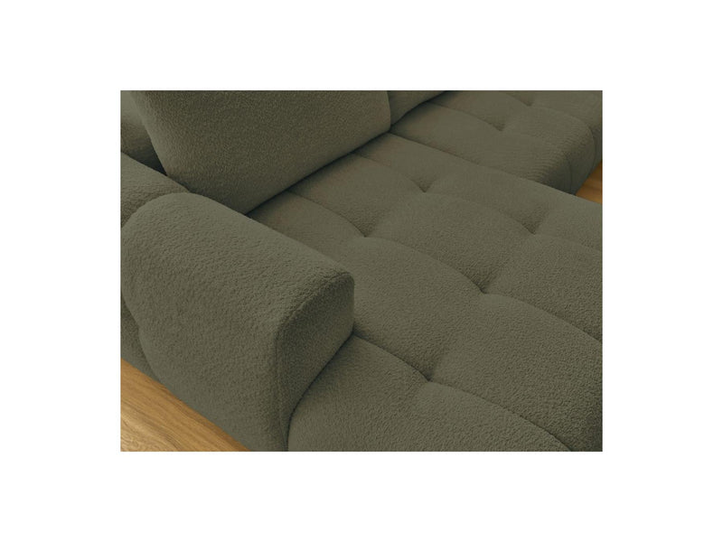 Canapé Panoramique Convertible - Fuji - Tissu Bouclette - Angle Gauche