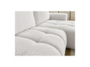 Canapé D'Angle Convertible - Fuji - Tissu Bouclette - Angle Droit