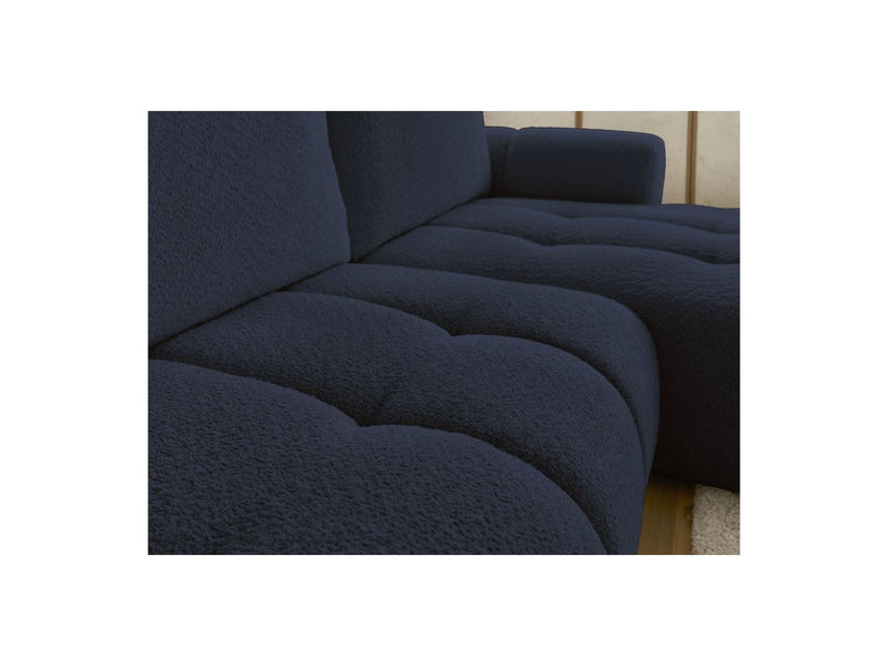 Canapé D'Angle Convertible - Fuji - Tissu Bouclette - Angle Droit