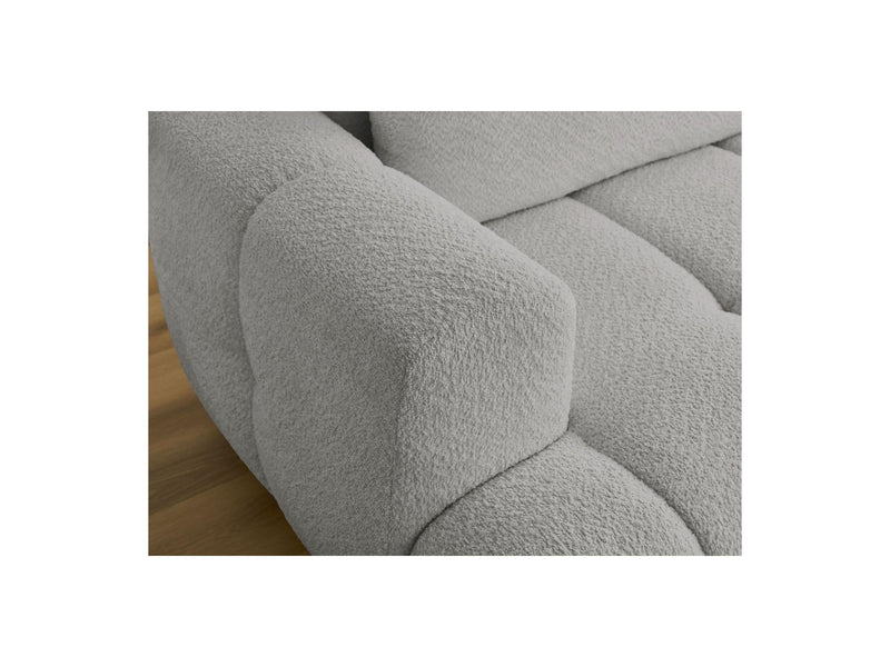 Canapé D'Angle Convertible - Fuji - Tissu Bouclette - Angle Droit